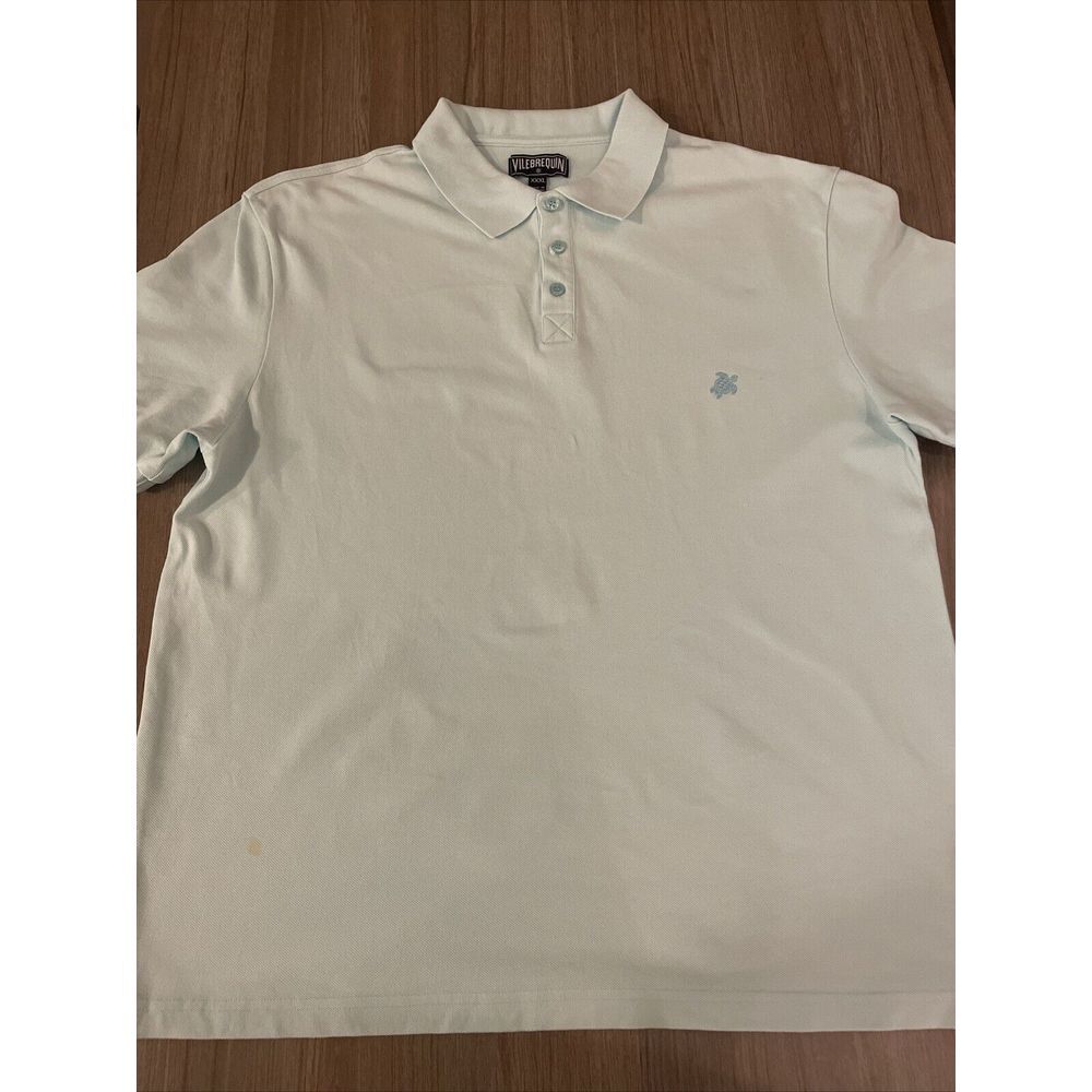 VILEBREQUIN Polo Shirt Mens XXXL 3XL Blue Short Sleeve READ!!!